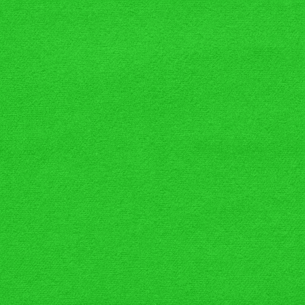 Colour sample – flannel – chroma key green (6500) – sample – 3BUTE