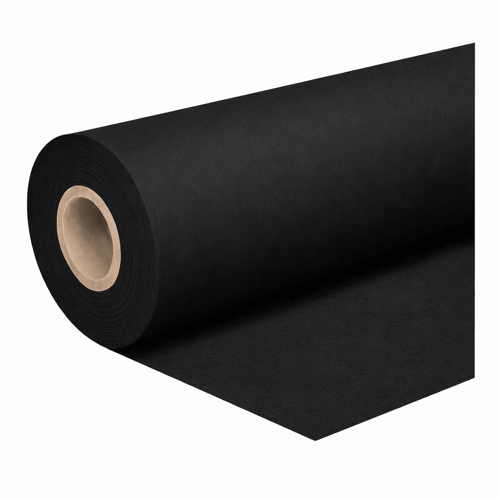 Premium flanel 130 cm · zwart (9300) · rol 30m · ACTIE - Flanel 130 cm - 3BUTE