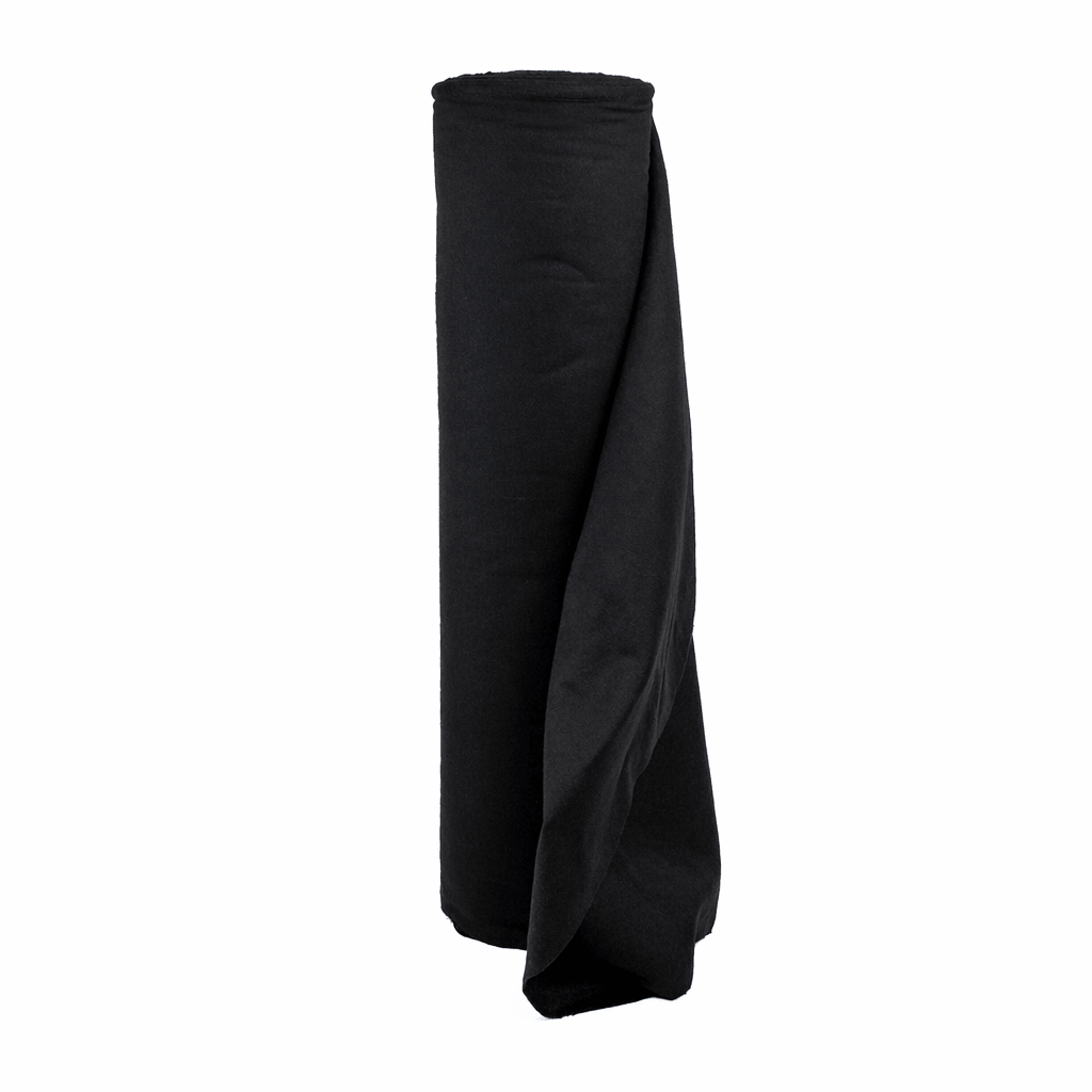 Premium flanel · 80 cm · zwart (9300) · rol 30m - Pre - cut flanel - 3BUTE