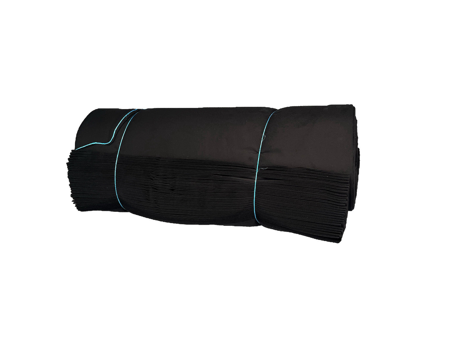 brandwerend Flanel 300 cm zwart (9300) baal 60m voor events, theater en beurzen