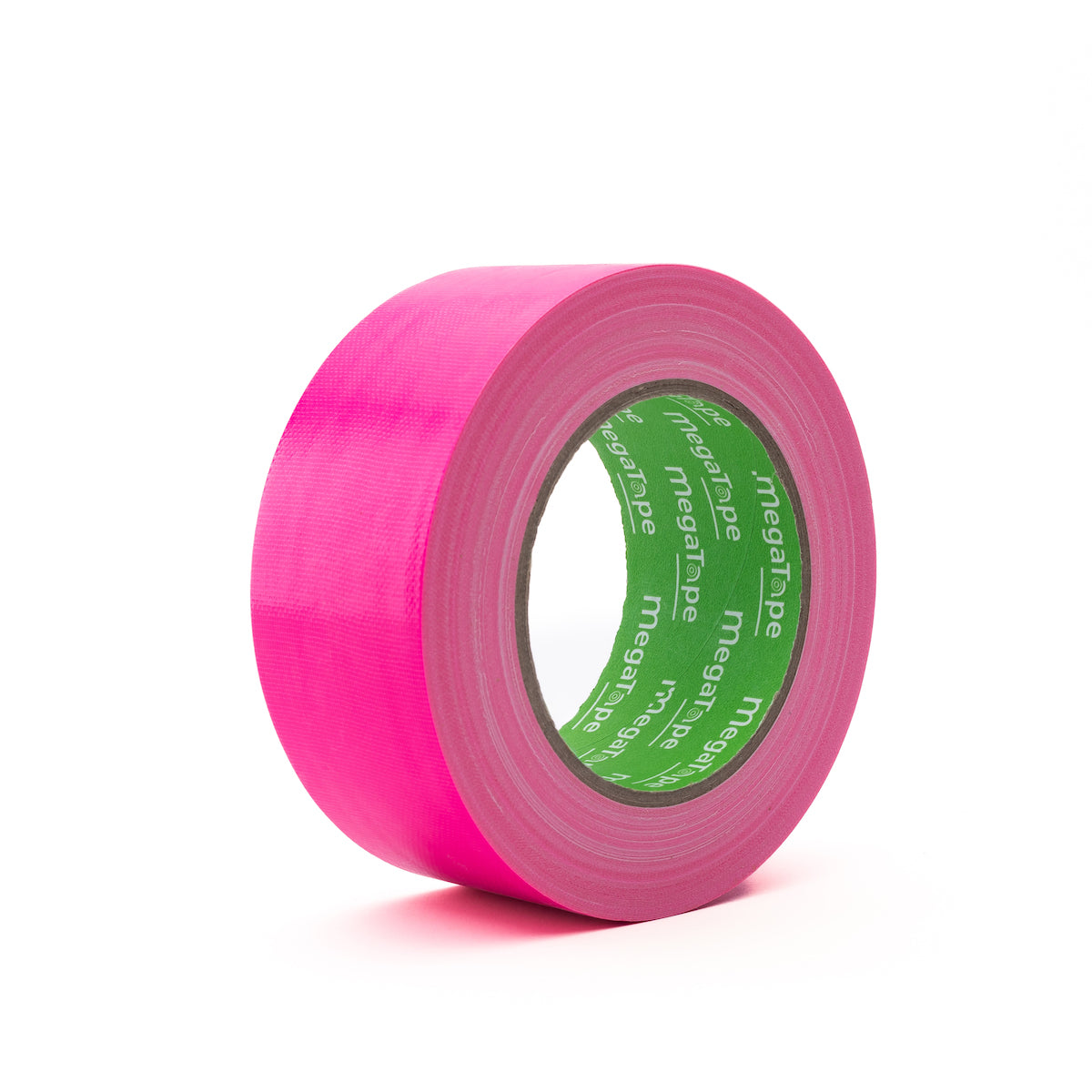 rol uit doos met 12x MegaTape UT70 fluor gaffa tape 25 m op rol 50 mm rose voor events, theater en beurzen