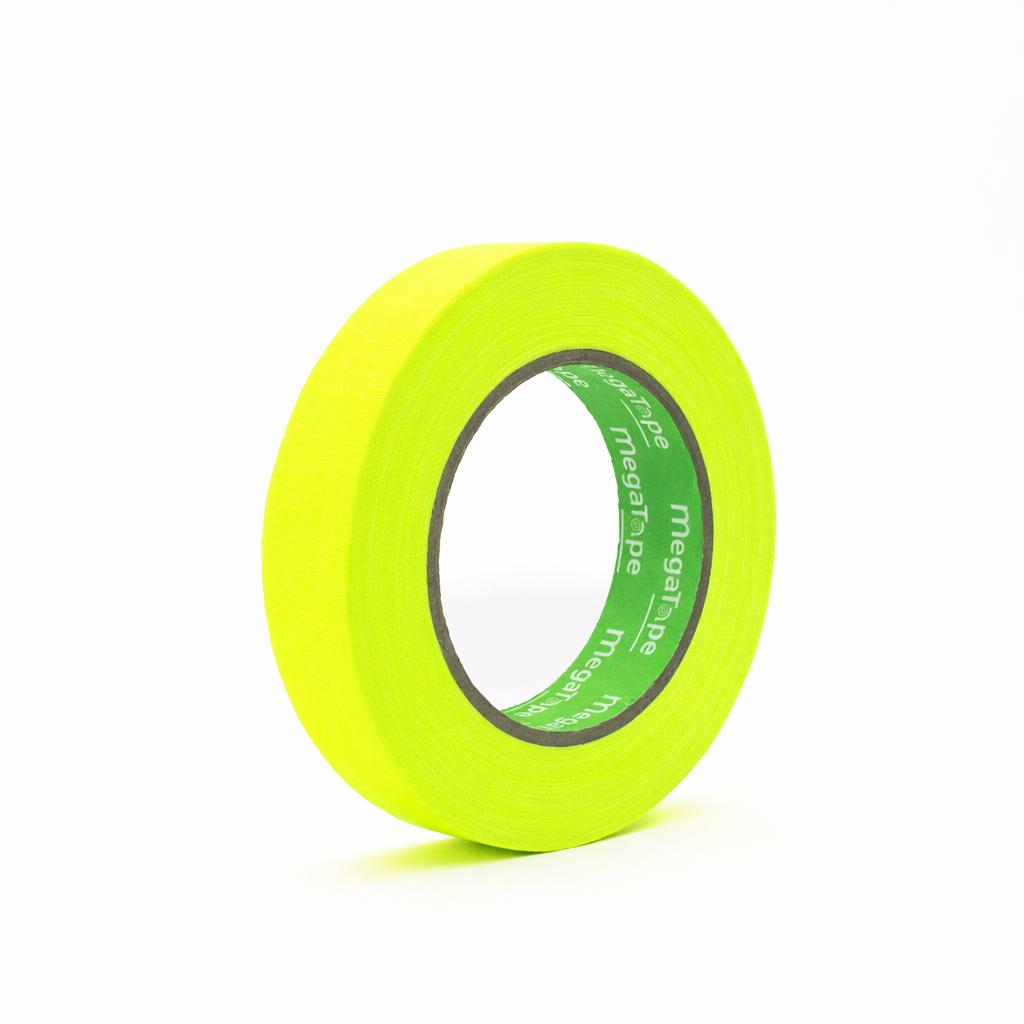 24x MegaTape UT120 writable fluorine gaffa tape 25 mm x 25 m Yellow