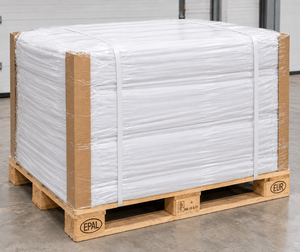Theaterdoek stage molton wit · 300 cm · 300 g/m² · pallet 500 m - Molton - 3BUTE