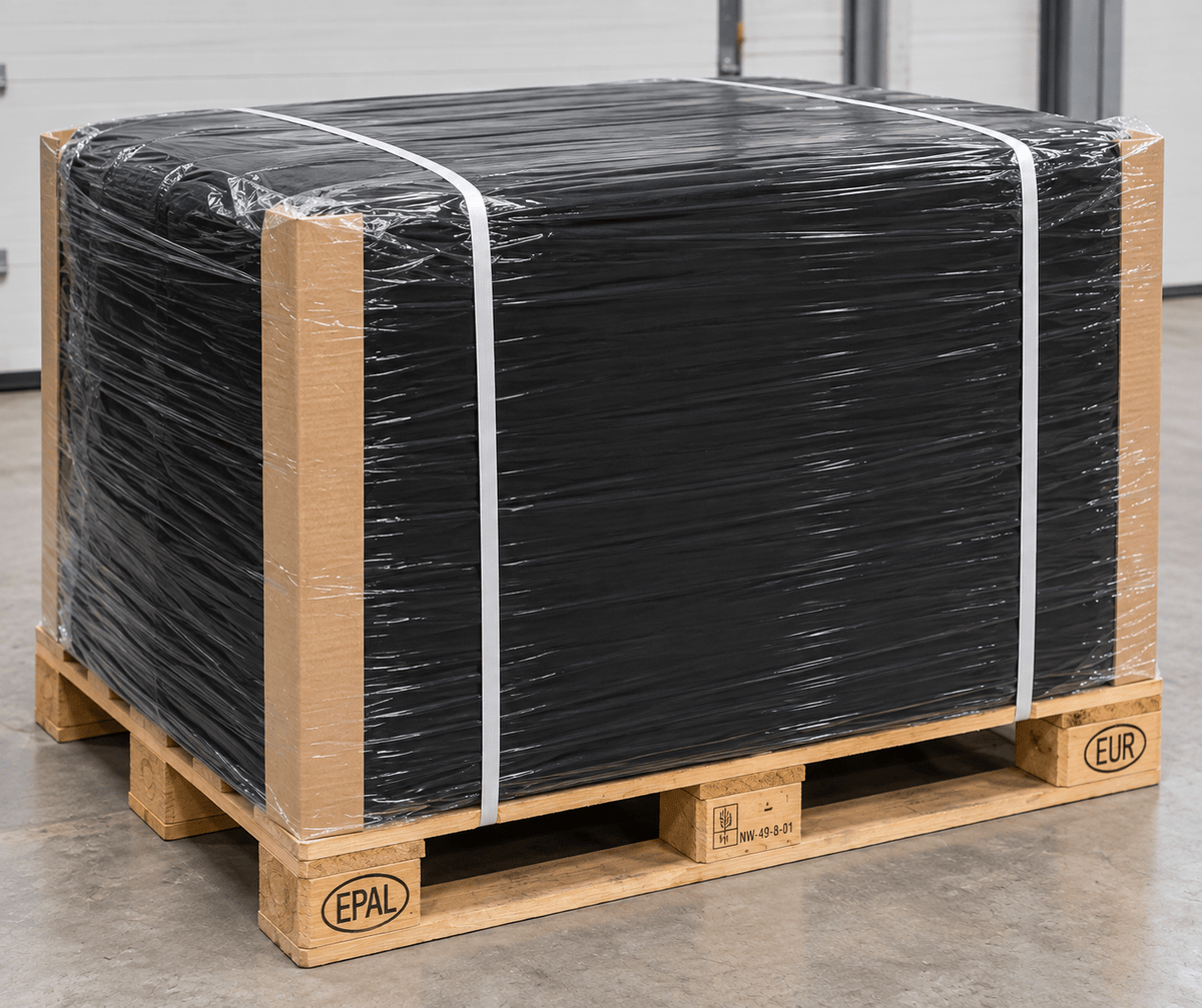 Theaterdoek stage molton zwart · 300 cm · 300 g/m² · pallet 500m - Molton - 3BUTE