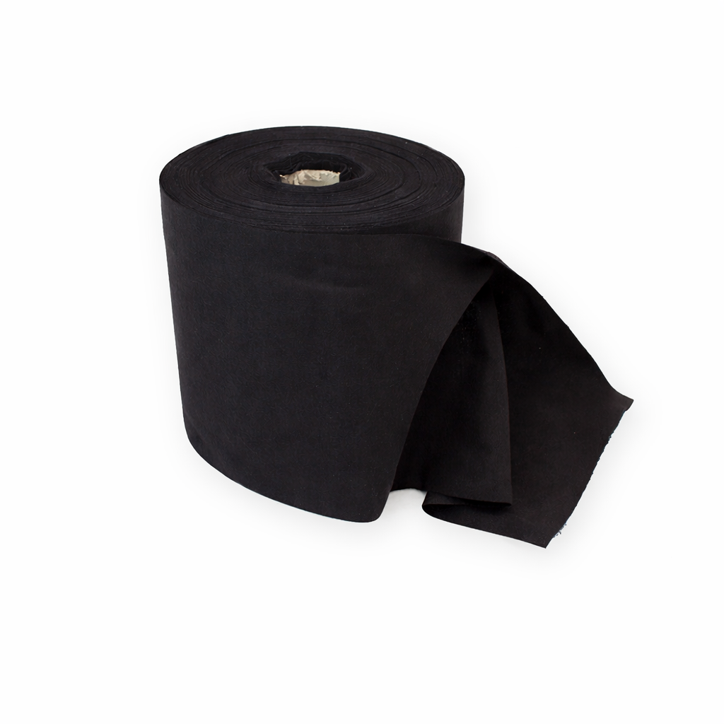 Pre-cut flannel · 20 cm · black (9300) · roll 60m